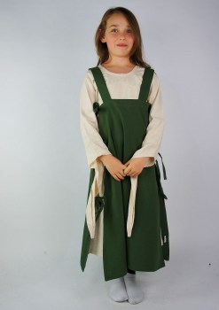 Mittelalter Kinder Überkleid Baumwolle 14025 Grün 3